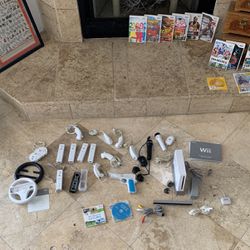 Wii Console With Accessories And Games