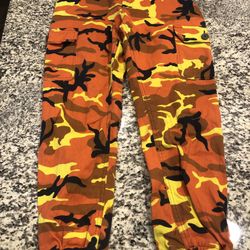Fall Leave Camo Joggers 