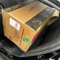 Dual 8" 1,400 Watt SDR Series Complete Subwoofer Package with Vented Enclosure and amplifier + PAC SNI-35 Variable LOC Line Out Converter 1.2x6.25x5.9