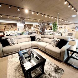 Power Reclining Sectional In Stock For Immediate Delivery 