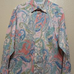 Men's  Alex Cannon Pink Printed Shirt - New