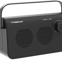 Tosima TV-9000 Wireless TV Speaker,Portable TV Speaker 1000mAh Rechargable Battery,Compatible with All Audio Devices
