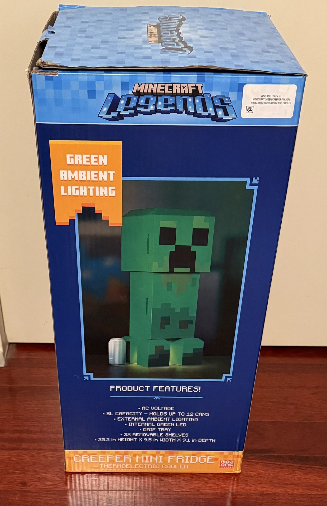 Minecraft Creeper Mini Fridge 2 Door