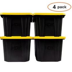 27 Sq In Storage Bins(4pk)