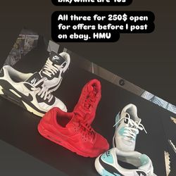 Air Max 90s Three Pairs No Boxes Used