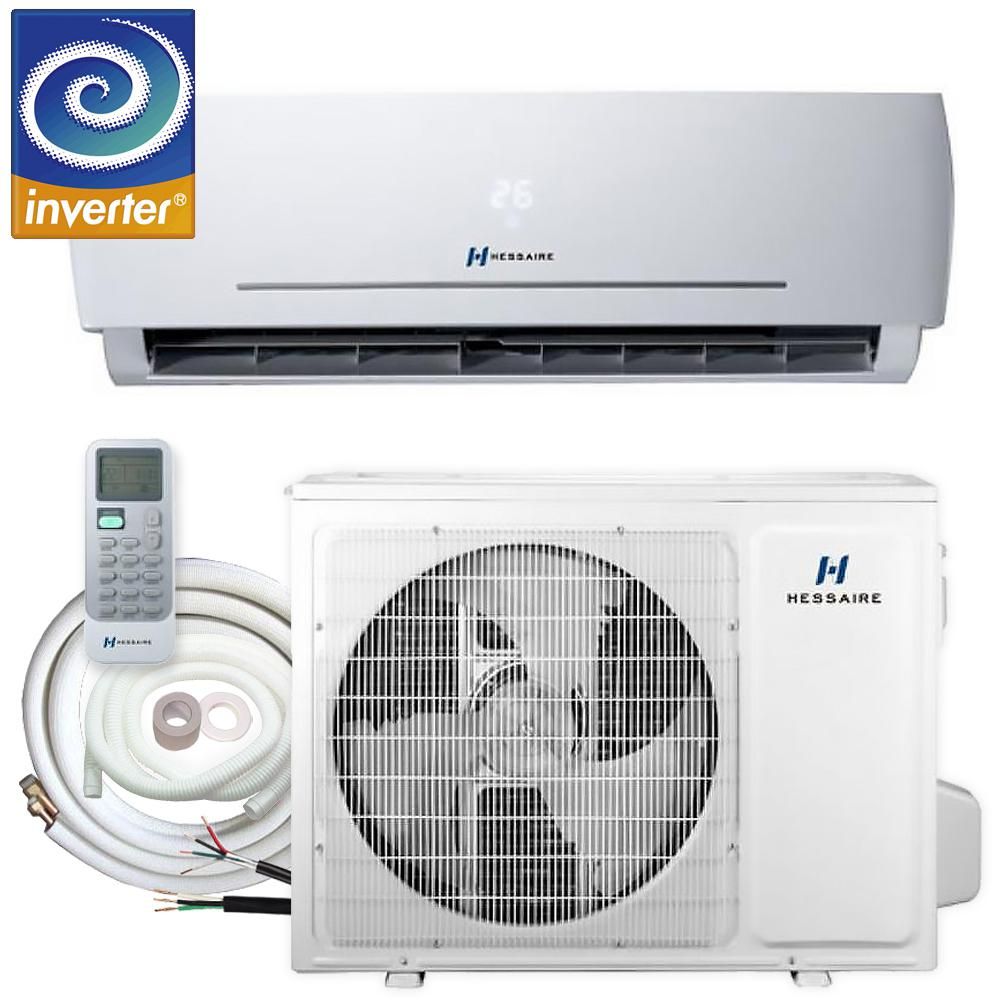 DIY 12,000 BTU 1.0 Ton Ductless Mini Split Air Conditioner and Heat Pump with Variable Speed Inverter and Remote - 115V