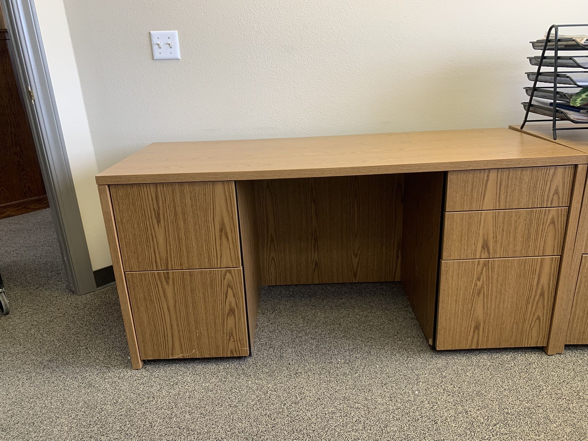 two-wooden-office-desks-for-sale-in-fresno-ca-offerup