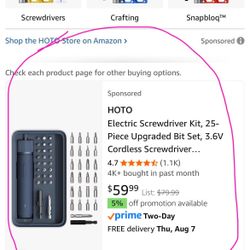 Electric Screwdriver Set