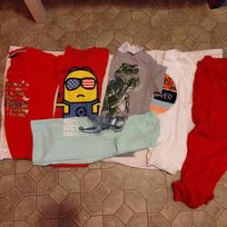 5 Playera Y Un Pantalón De Niño Size 5/6 Nuevos Todos Por $20 Dolares 