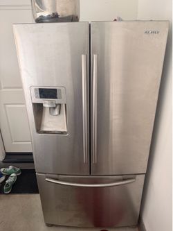 Samsung Stainless French Door Fridge – Cold Garage Refrigerator / Beer Fridge