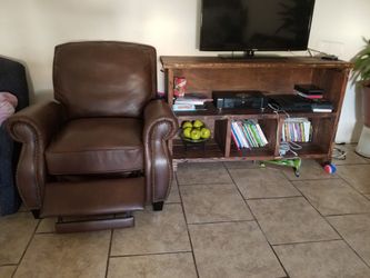 Recliner Chair and Entertainment center