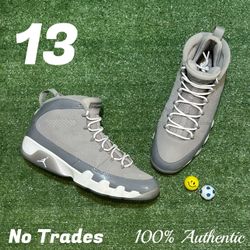 Size 13 Air Jordan 9 Retro “Cool Grey” 🐺 