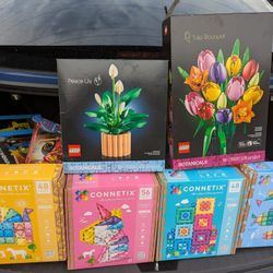 4 Connetix Sets Collection 2 Botanicals Lego Sets 