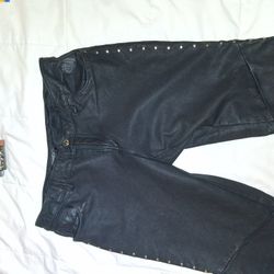 Real Leather Harley Davidson Pants