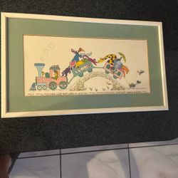 Rebecca Shore Judaica Art “The Mitzvah Train”