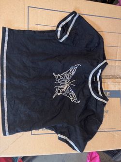Butterfly  Crop Top and Skirt combo