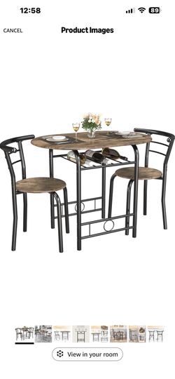Dining room set for small spaces