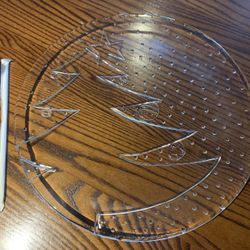 Glass christmas Party Plate / Platter
