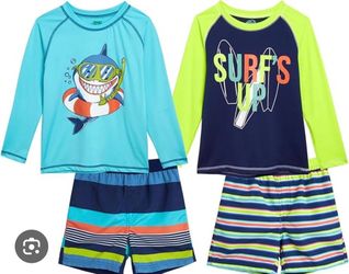 Quad Seven 4-piece toddler boys’ swimwear set, size 4T