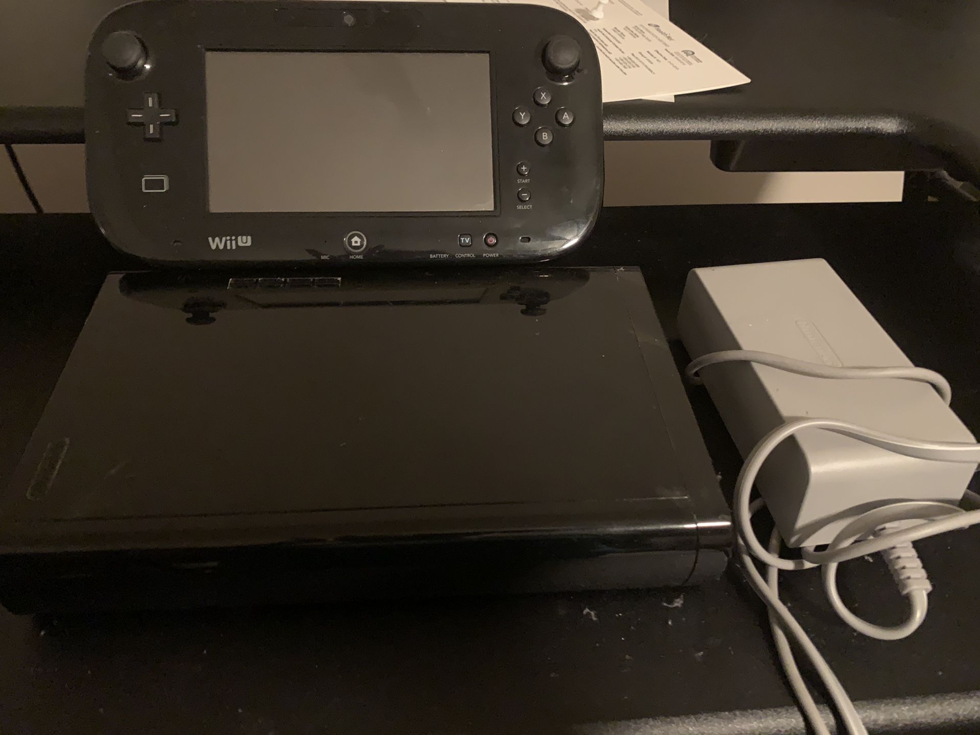 Nintendo Wii U Black 32gb Console - with GamePad