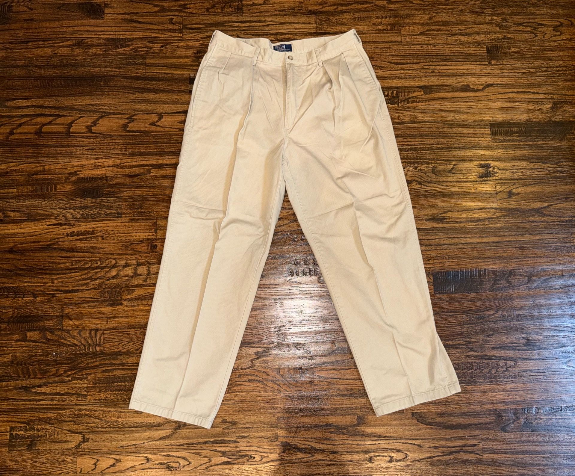 Polo Ralph Lauren Pleated Khaki Dress Trouser Pants Size 35x32
