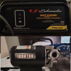 ELECTRIC WATER PUMP AND BATTERY CHARGER