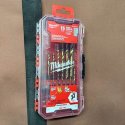 Milwaukee 48-89-4670 SHOCKWAVE RED HELIX Titanium Drill Bit Set - 15 PC