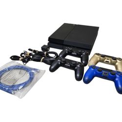 Sony PlayStation 4 250GB Gaming Console CUH-1001A 4 Controllers Tested