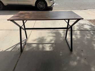Industrial Wood and Metal Desk