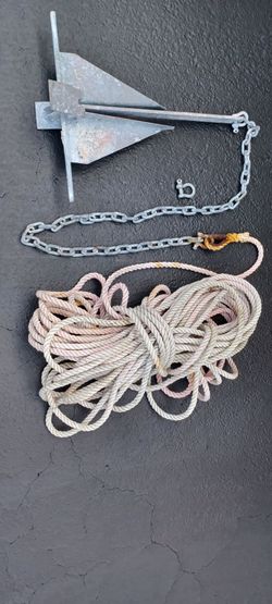Boat anchor and 120 feet of line