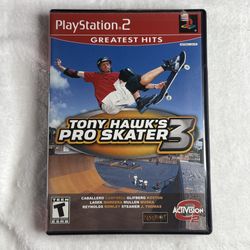 Tony Hawk’s Pro Skater 3 PS2 Greatest Hits Complete CIB PlayStation 2 Activision