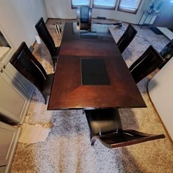 dining table with chairs 