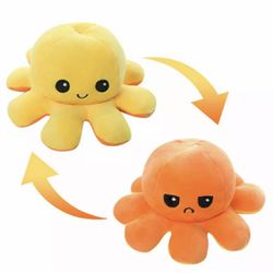 Reversible Flip Octopus Plush Stuffed Toy 1 pc