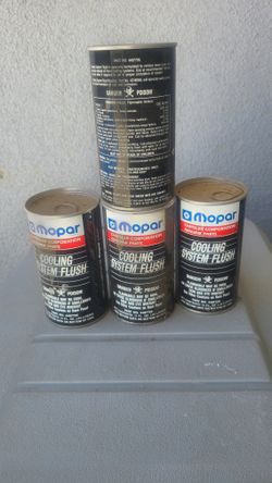 Mopar Cooling System Flush part #(contact info removed). ALL 4 cans for $15.
Reasonable offers will be considered. ShippingNotAvailable.  P/U YUCAIPA