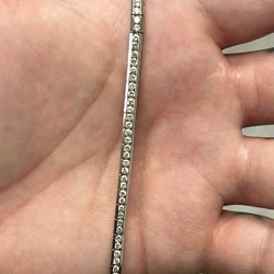 14kt White Gold 4.92 CT Diamond Tennis Bracelet