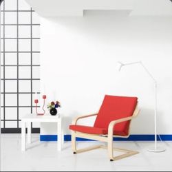 Red IKEA poang easy chair. Excellent condition
