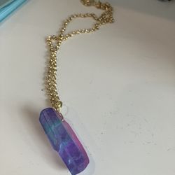 Colored Quartz Necklaces 