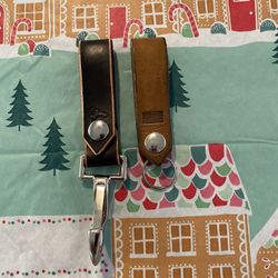 Leather Belt Loop Keychain 