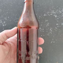 Antique Glass Bottle 1940s