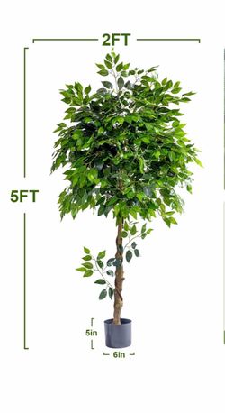 5FT Artificial Ficus Tree with Pot