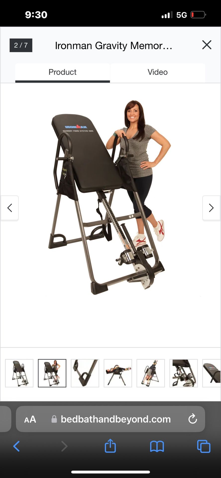 Inversion table 50 Obo