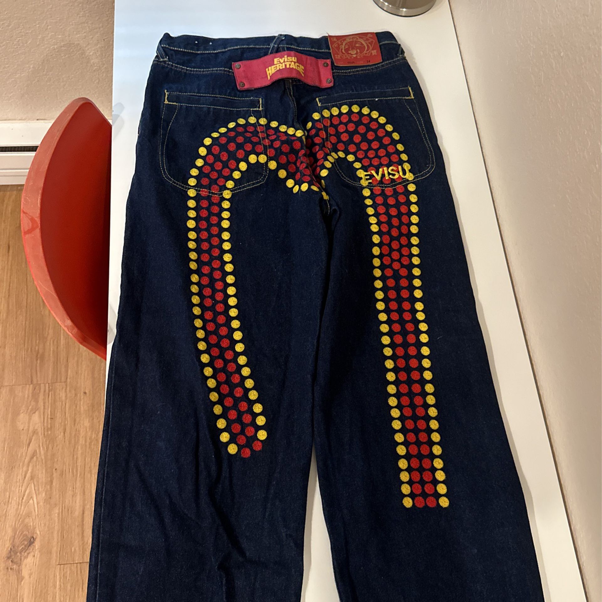 Evisu Jeans Size 34 Lot #0049 Rare 