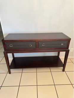 MOVING SALE- Elegant Dark Wood Console