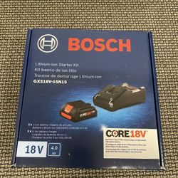Bosch CORE 4.0 Ah Battery And Charger 