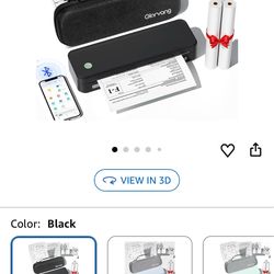 Gloryang Inkless Portable Printer for Travel, Wireless Thermal Printer Supports 8.5 x 11 Inch Thermal Paper,