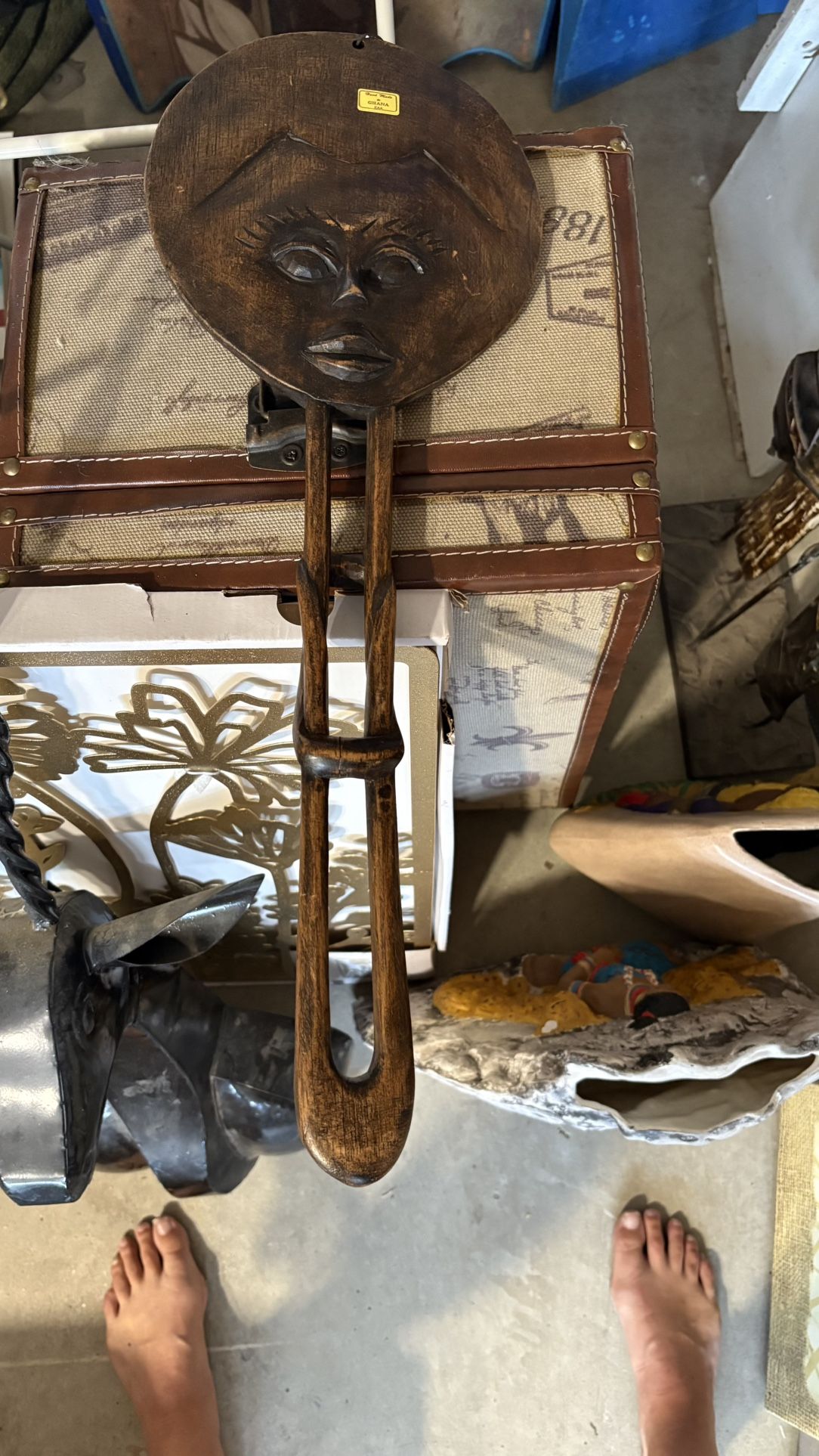 Handmade Wood In Ghana Sculpture Figurine