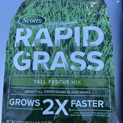 Scott’s Rapid Grow Tall Fescue and Triple Action Turf Builder $30 Each