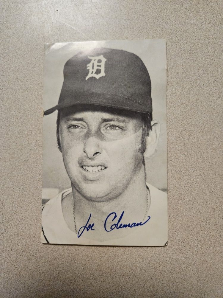 1970s Joe Coleman Autograph