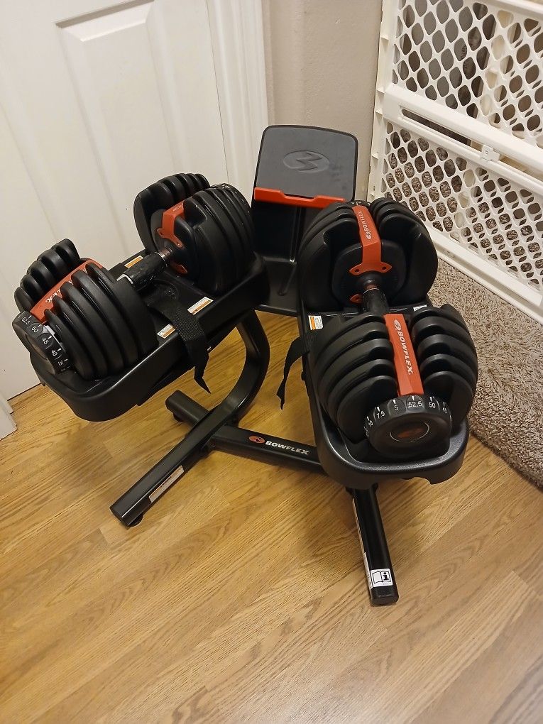 Bowflex SelectTech 552 Adjustable Dumbbells & Bowflex Stand