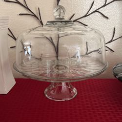 Vintage Glass Cake Stand